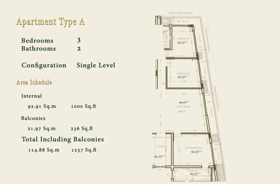 Floor plan, Type A